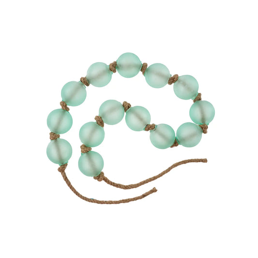 Glass Garden Beads, Aqua