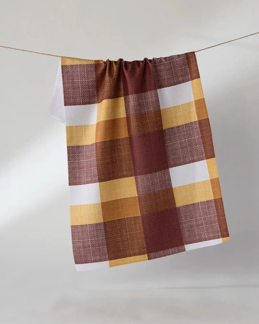 Geometry "Copper Grove" Tea Towel
