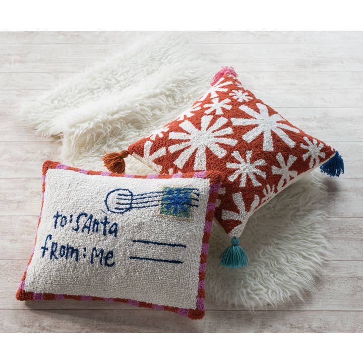 Holiday Pillow, Dear Santa Hook