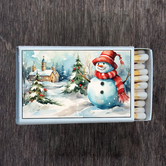 Decorative Matches "Christmas Snowman"