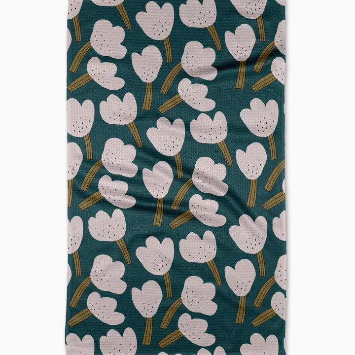 Geometry "Tulips" Tea Towel