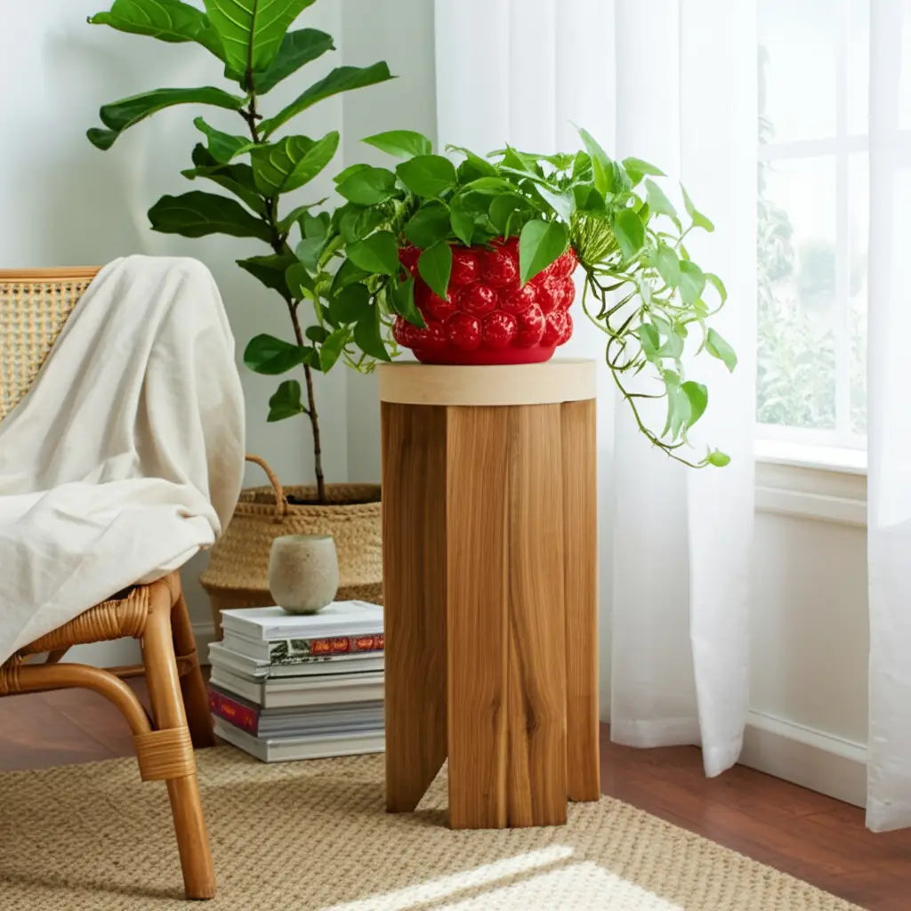 Planter, Strawberry Flower
