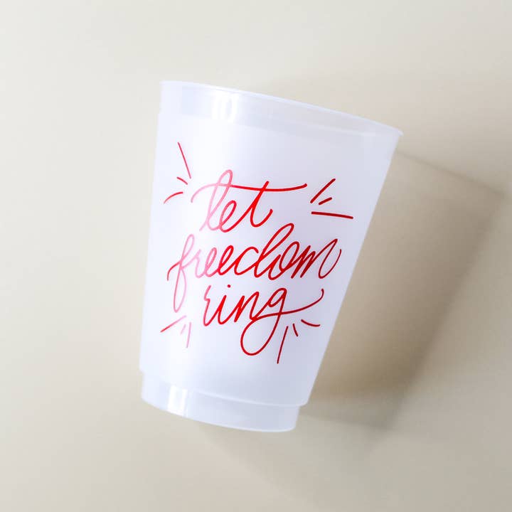 Acrylic Cup Set "Let Freedom Ring"