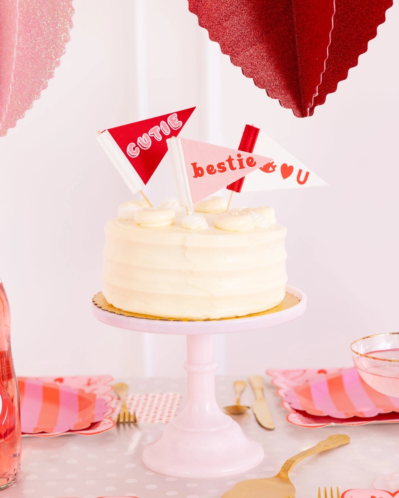 Felt Pennants, Mini Valentine's