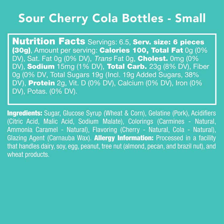 Candy, "Sour Cherry Cola Bottle"