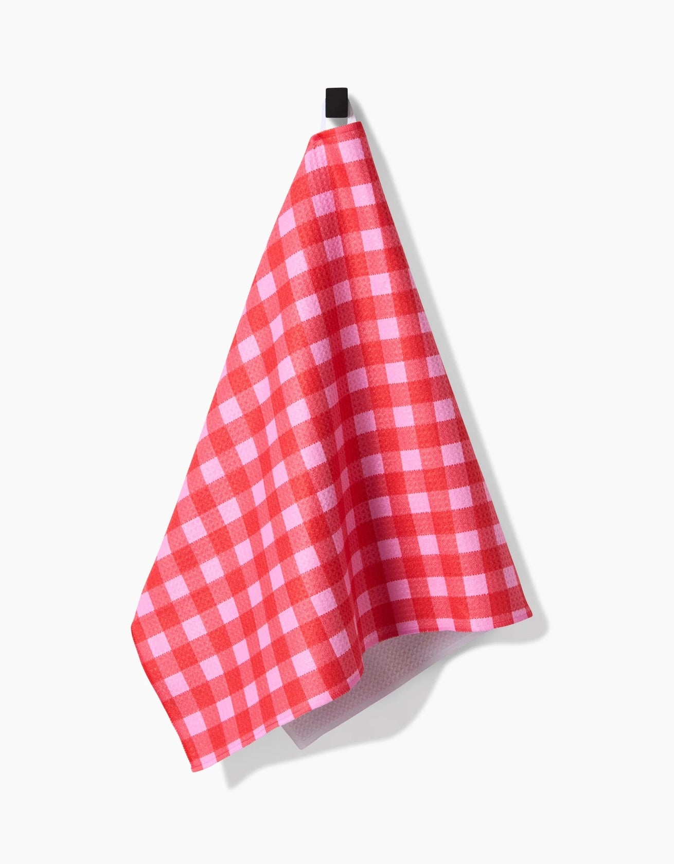 Geometry "Cherry Gingham" Tea Towel