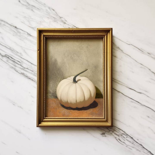 White Pumpkin Art Print