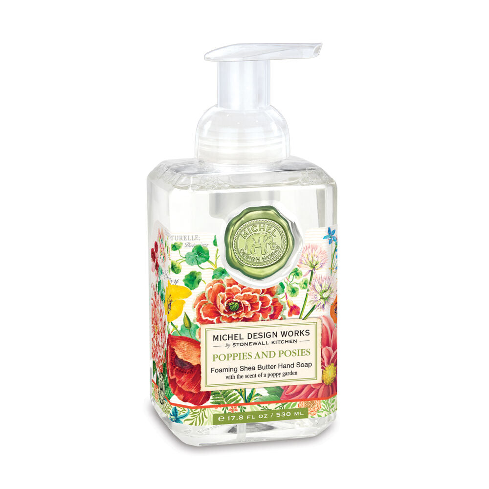 Hand Soap, Poppies and Posies, Foaming
