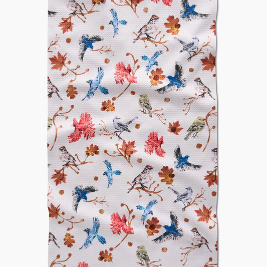Geometry "Autumnal Bird Skies" Tea Towel