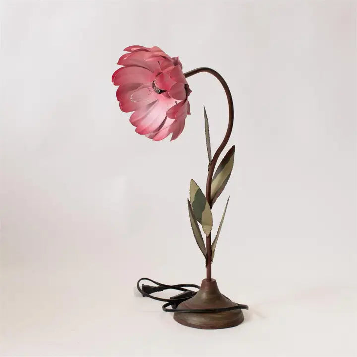 Pink Flower Table Lamp