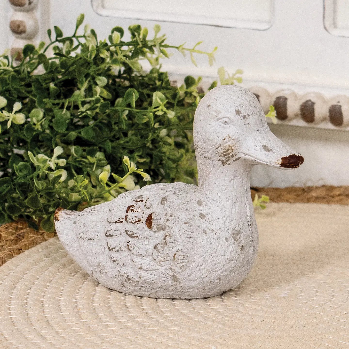 Distressed Cement Duck