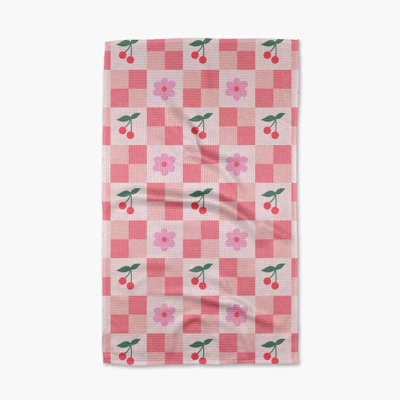 Geometry "Floral and Cherries" Tea Towel
