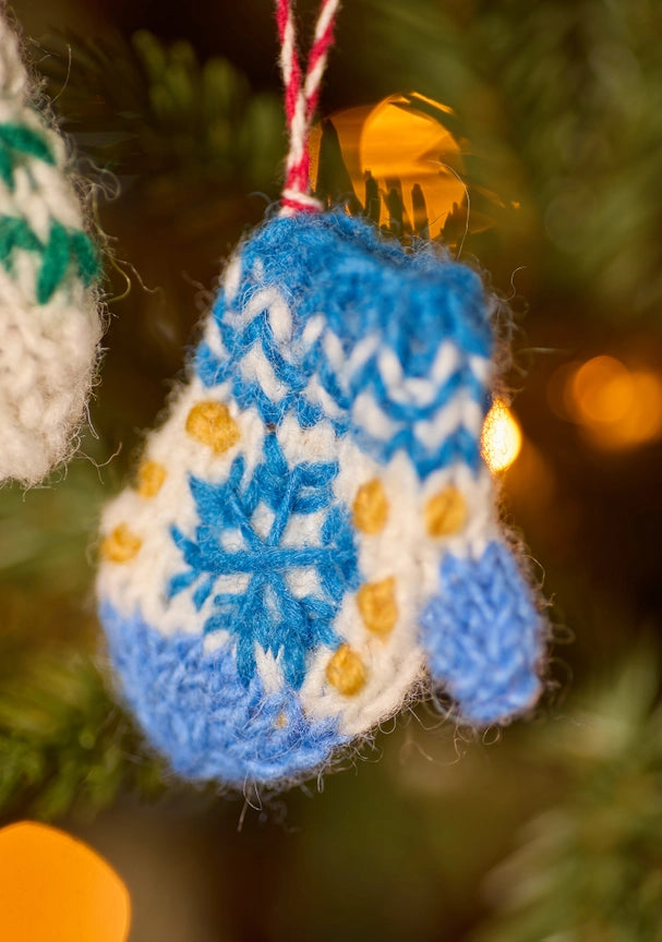 Knitted Mitten Ornament