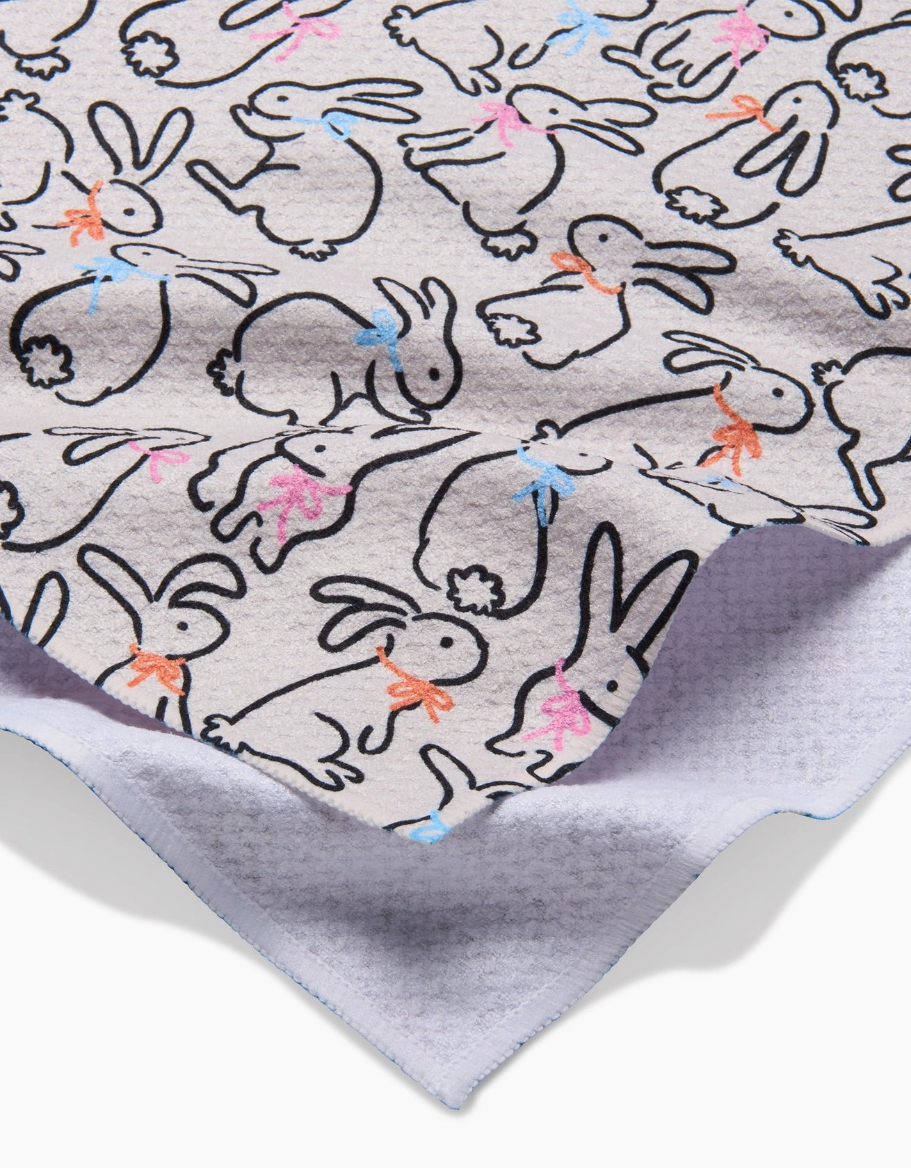 Geometry "Playful Bunnies" Tea Towel