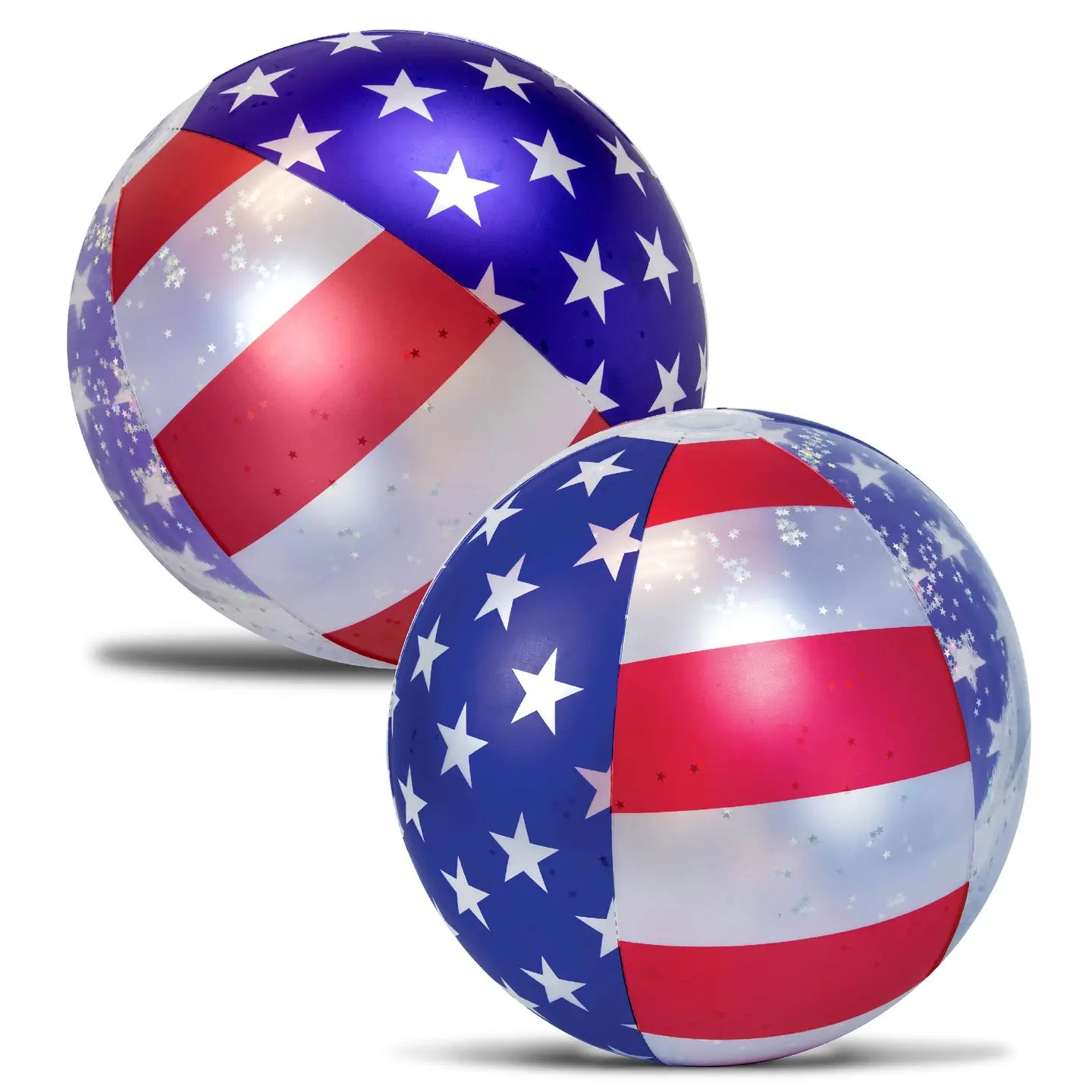 USA Flag Beach Ball - Set of 2