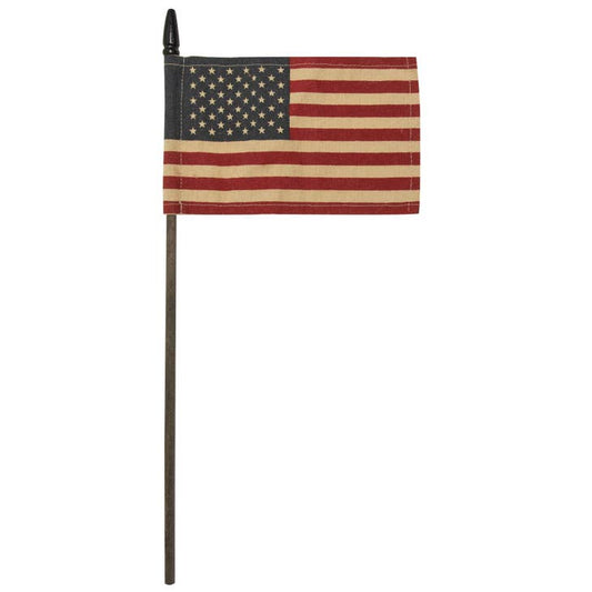 Tea stained USA Flag, 4"