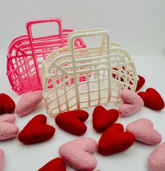 Valentine “mini jelly” baskets