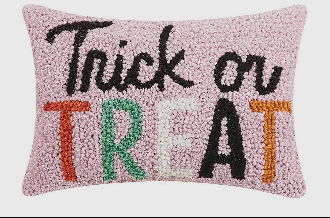 Fall-Trick or Treat pink pillow (order)