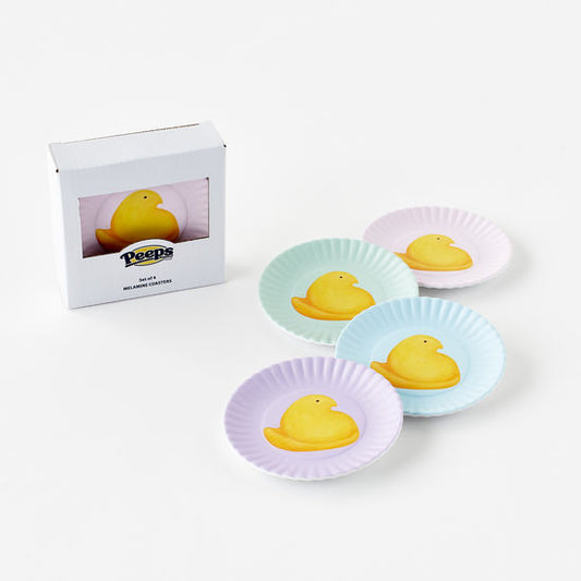 Easter Peeps "Paper" Plate Coasters