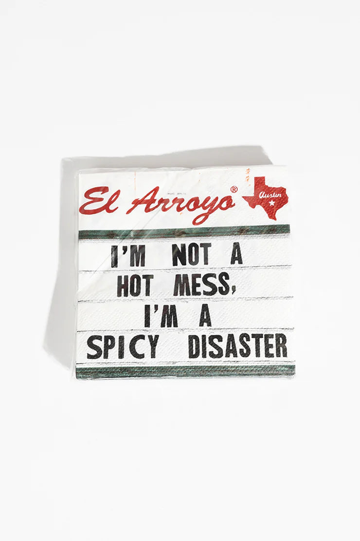 El Arroyo "Bad Decisions" Paper Cocktail Napkin