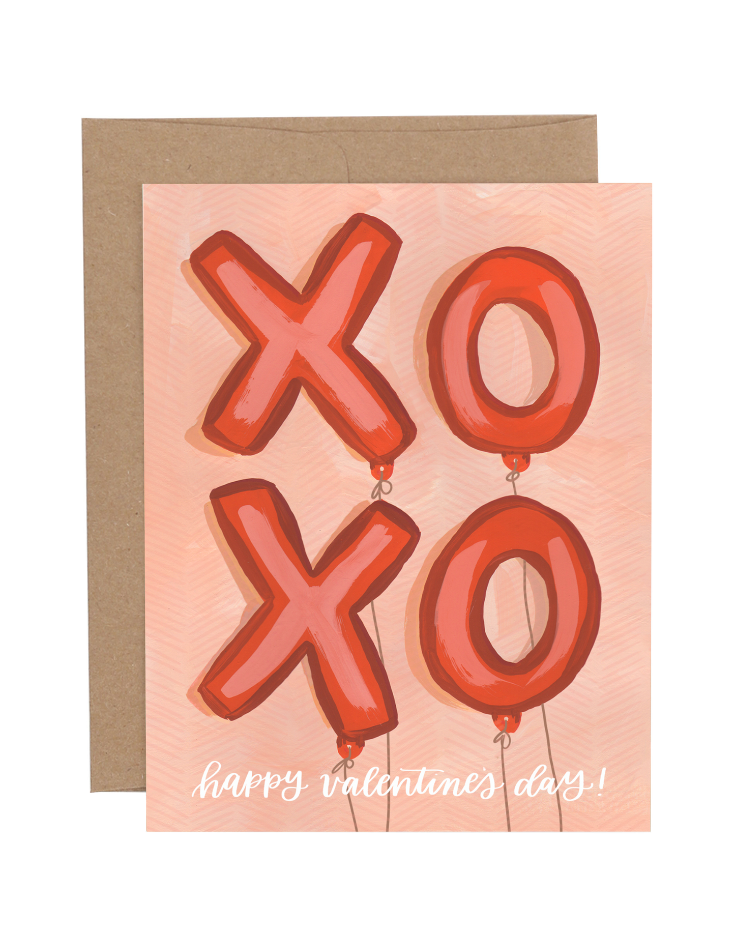 Valentine “XOXO Balloon” Greeting Card