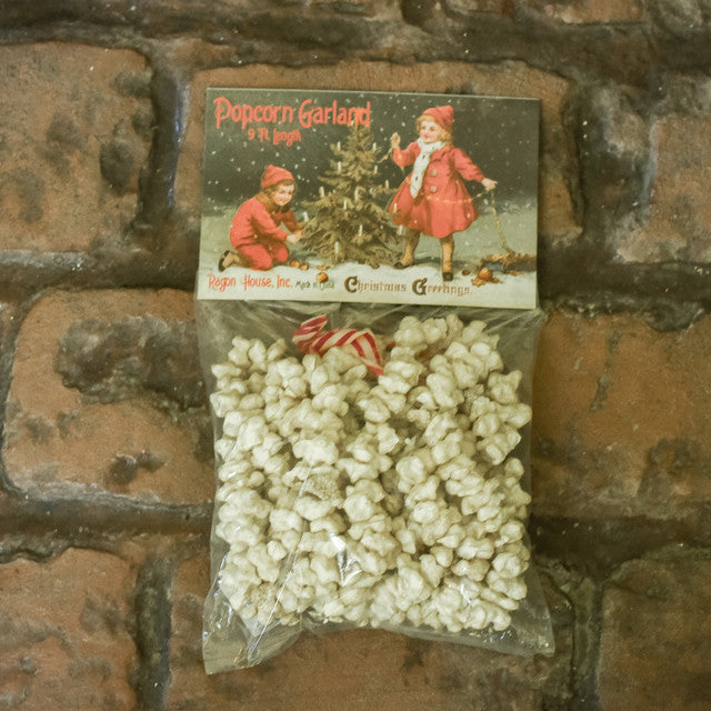 Holiday Popcorn Garland, 9'