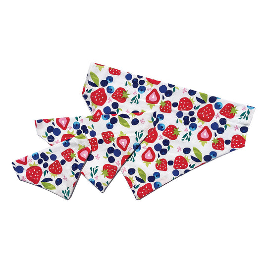 Pet Bandana "Sweet Strawberries" by PawsAbilities