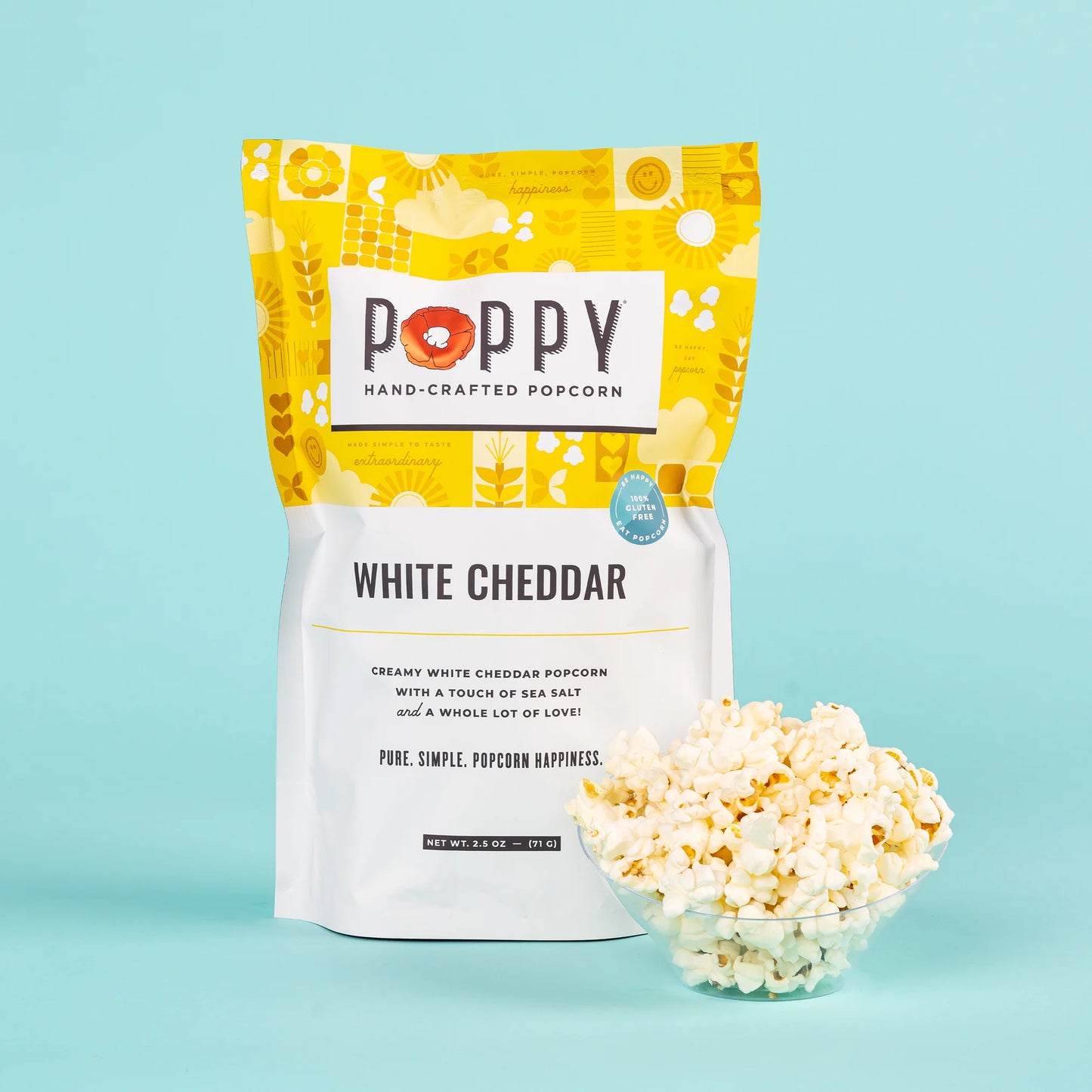 Hand-Crafted Popcorn, White Cheddar