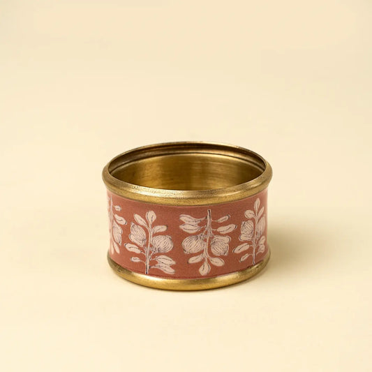 Arbor Enameled Napkin Ring, Rose