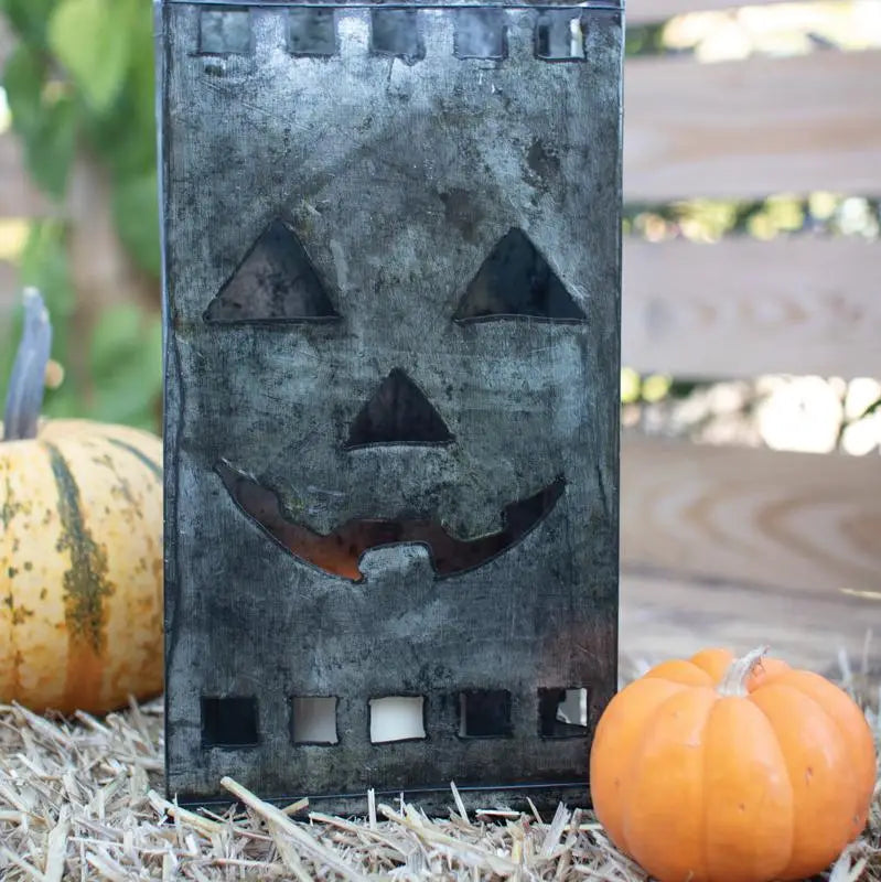 Tin Bag Jack-O-Lantern Luminary