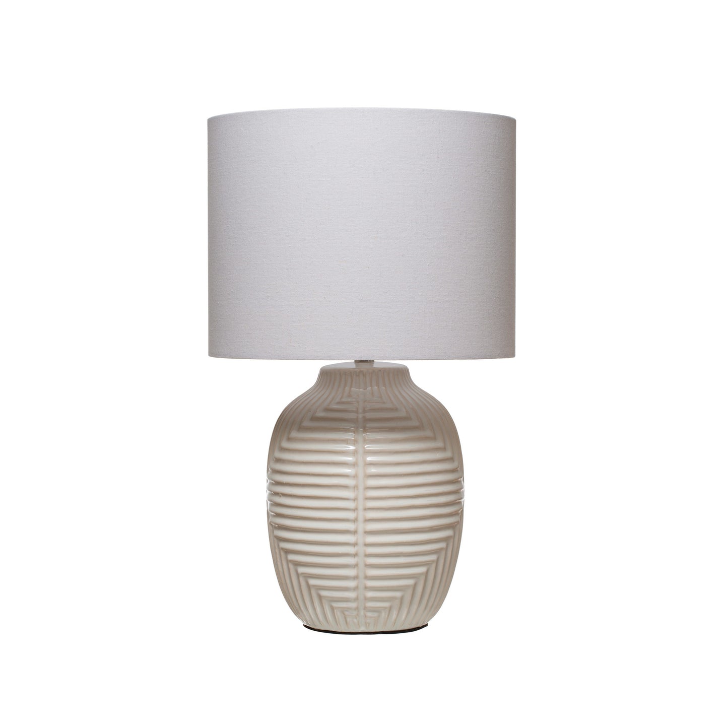 Lamp-Ceramic with Cotton Shade