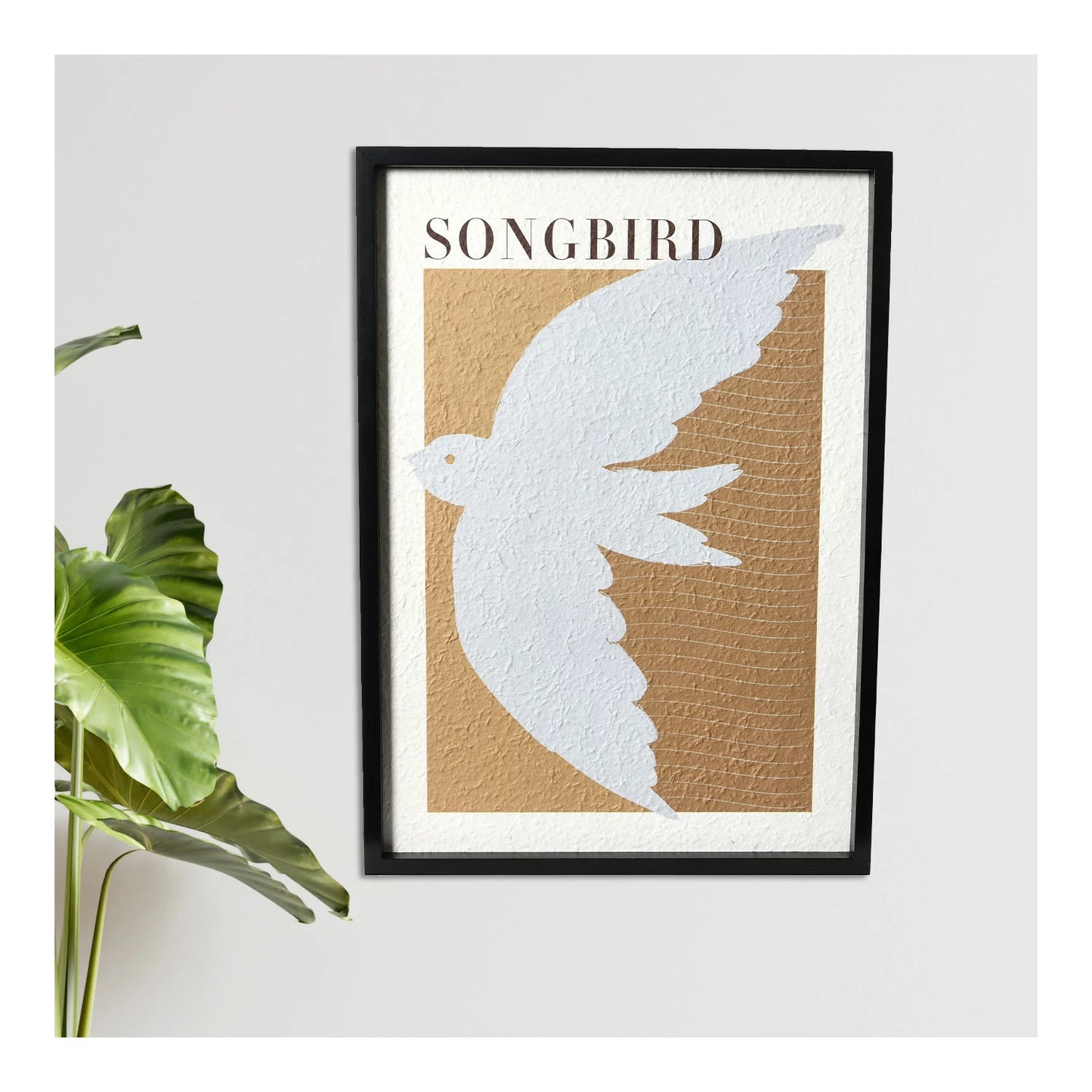 Wood Framed Wall Décor "Songbird"