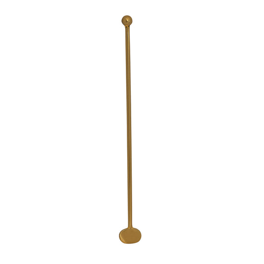 Stainless Steel Cocktail Stirrer, Antique Brass Finish