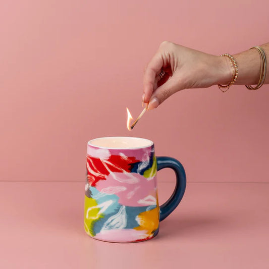 Candle, Sweet Grace in Color Patch Paint Mug #055