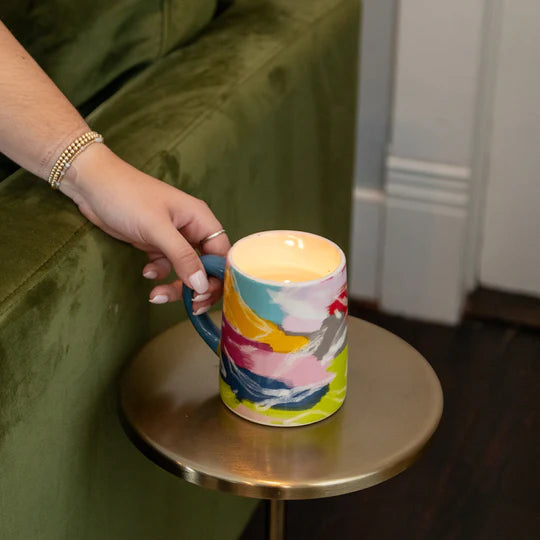 Candle, Sweet Grace in Color Patch Paint Mug #055