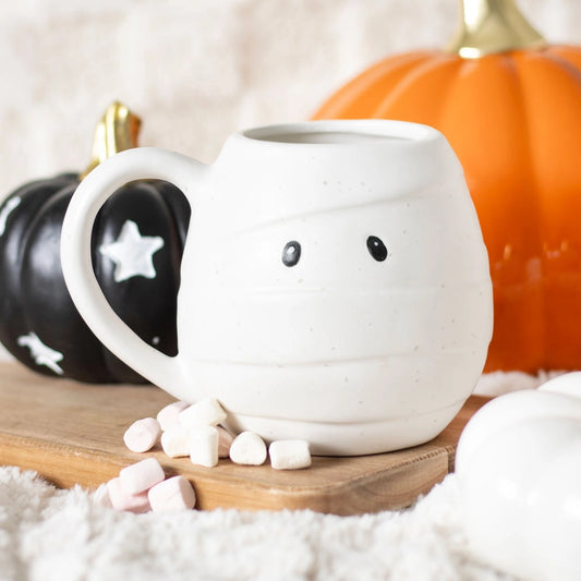 Halloween Mug, Mummy Shaped