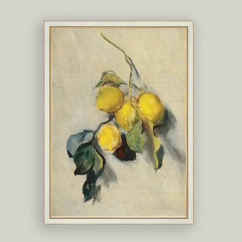 Framed Antique Inspired Art "Branch of A Lemon Tree" Monet