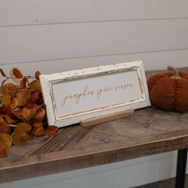 Pumpkin Spice Tabletop Sign