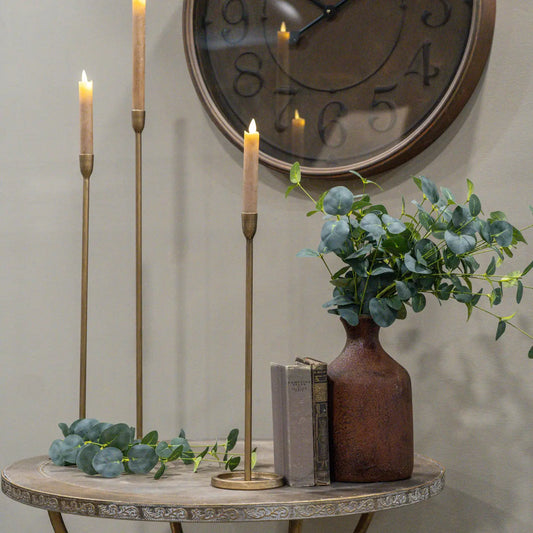 Gold Newton Taper Candlestick