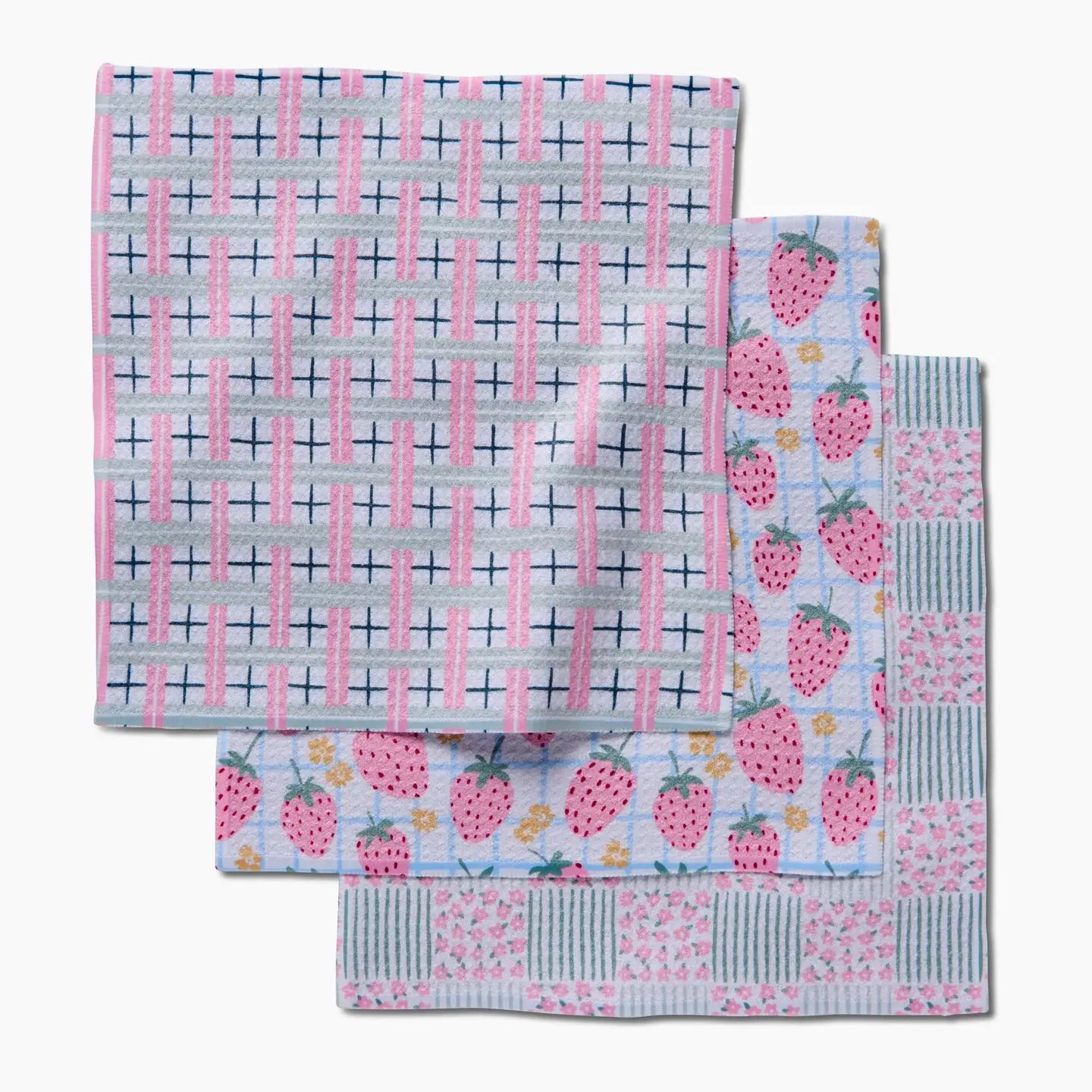 Geometry "Spring Picnic Day" Dishcloth Set