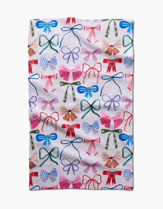 Geometry "Bows" Tea Towel