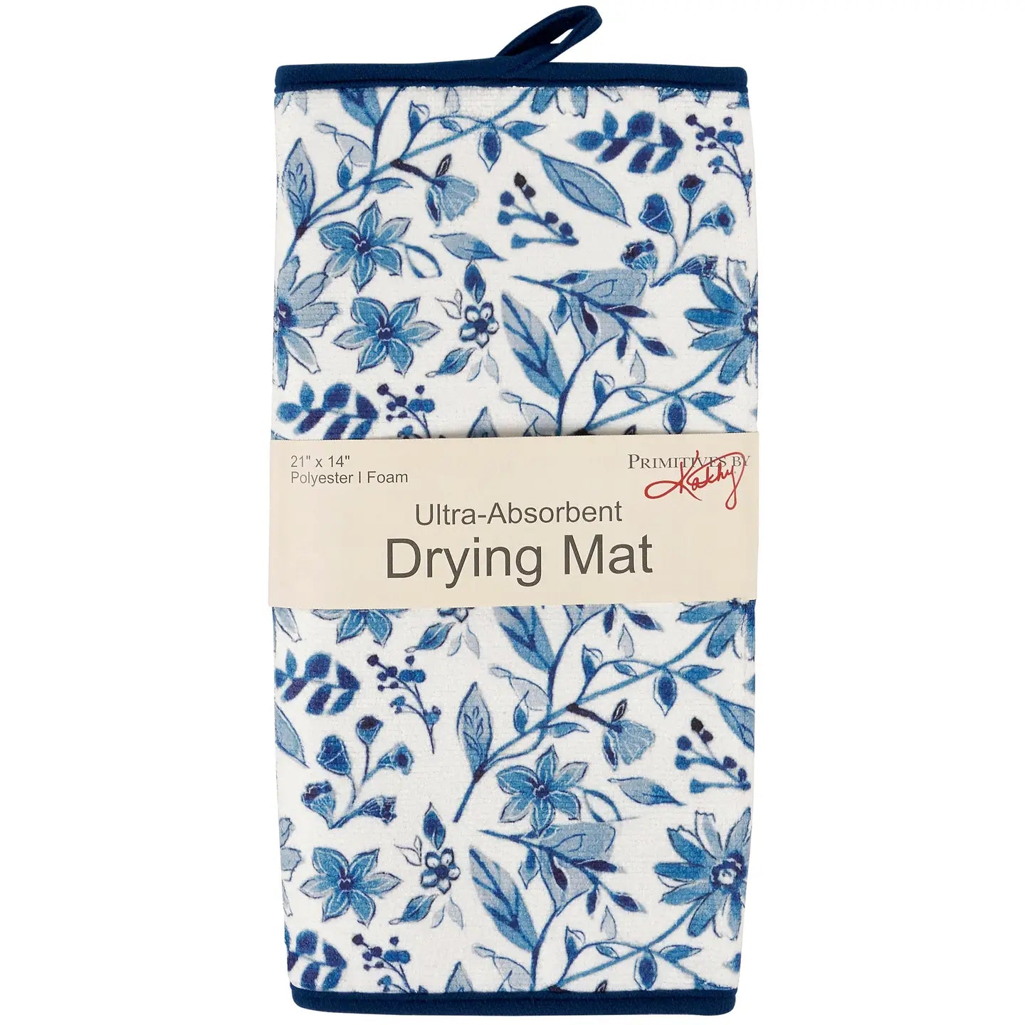 Drying Mat "Blue Florals"