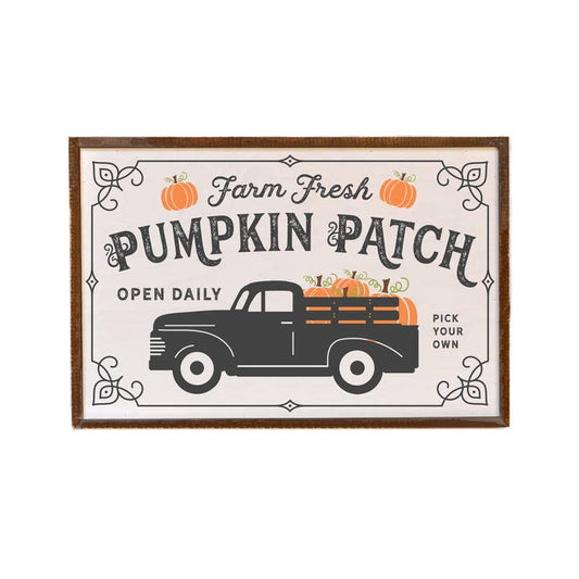 Fall Box Sign "Farm Fresh Pumpkin Patch"