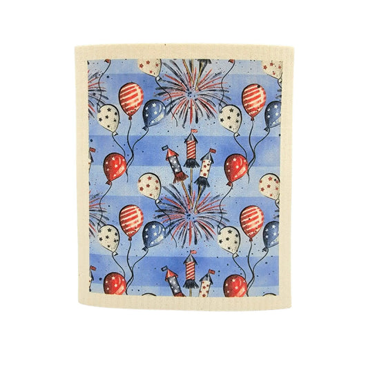 Reusable Paper Towel "4th of July Balloon"