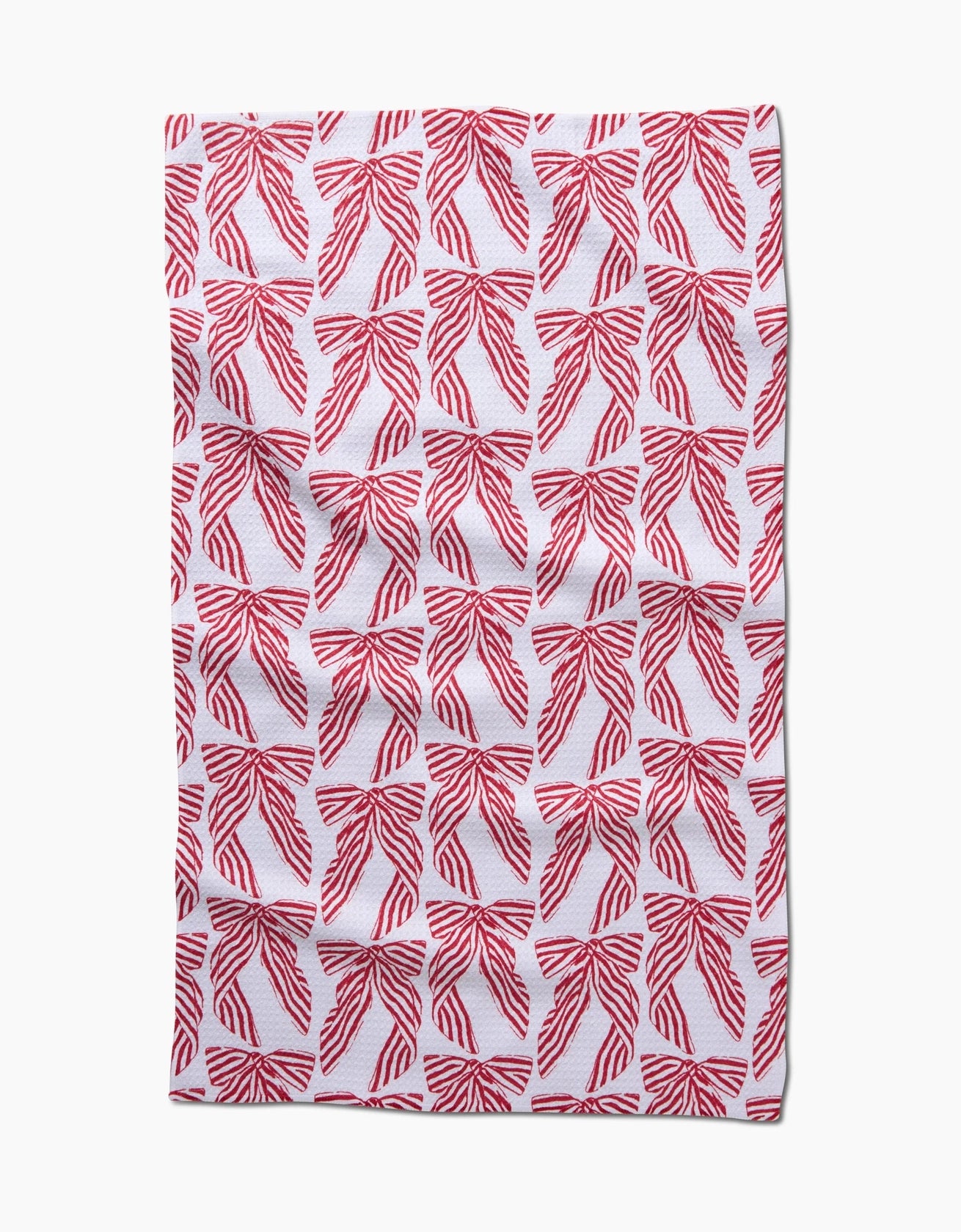 Geometry "Striped Bows" Valentine's Tea Towel