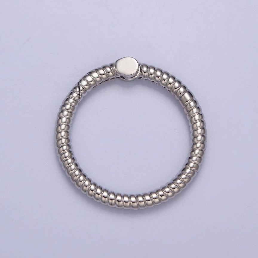 Dainty Round Spring Gate Ring