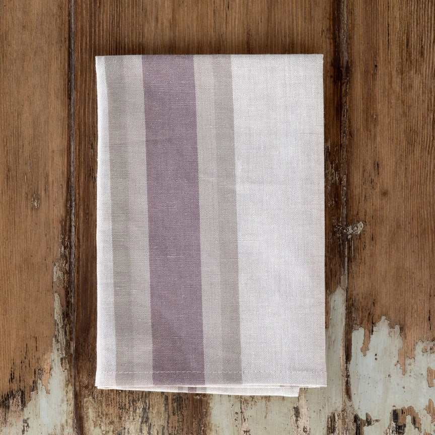 Cloth Napkin, Striped Dusty Pastel