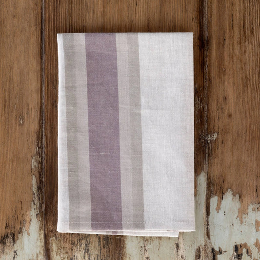 Cloth Napkin, Striped Dusty Pastel