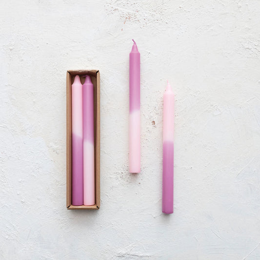 Candle-Pink & Lilac Ombre (one candle)