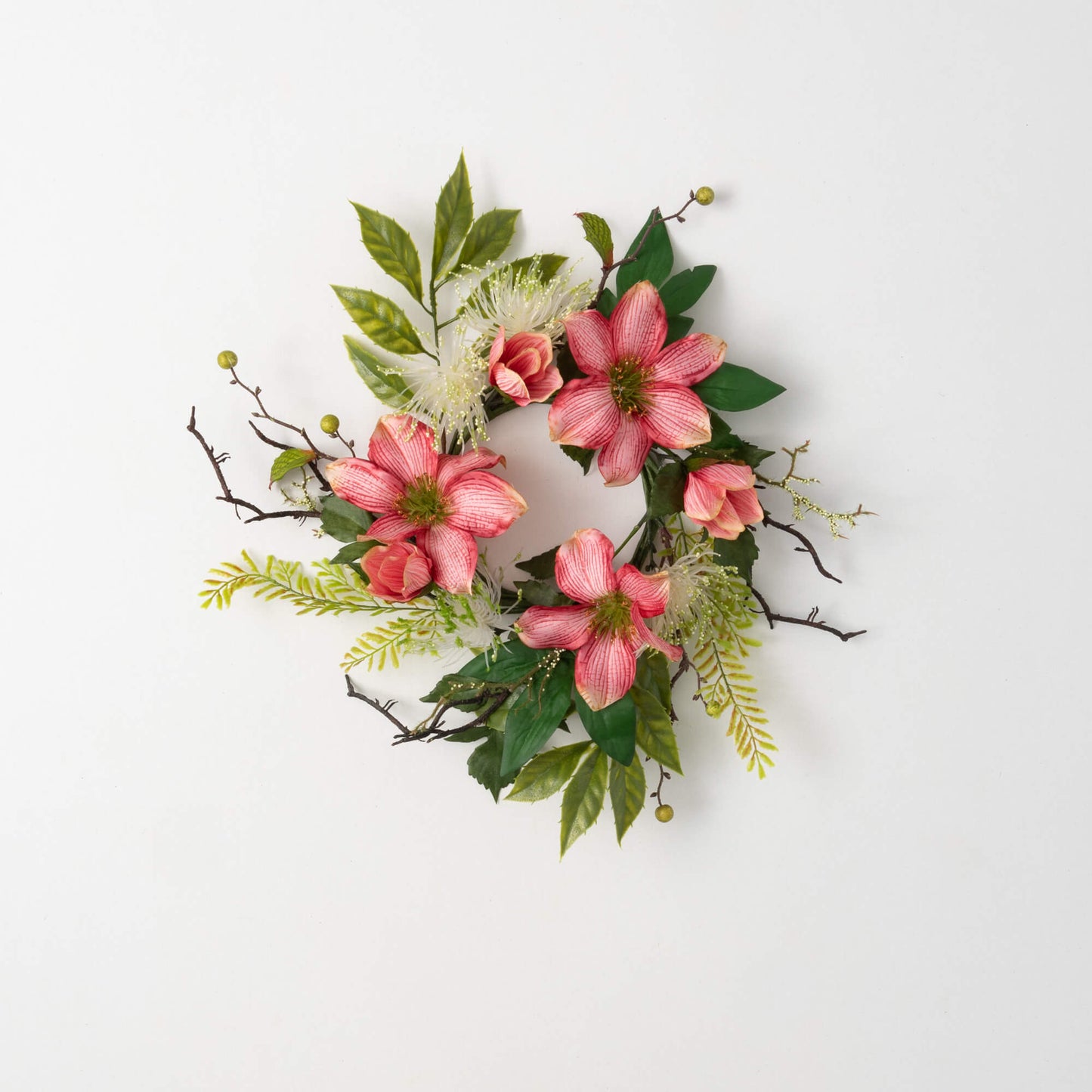Pink Clematis Small Wreath